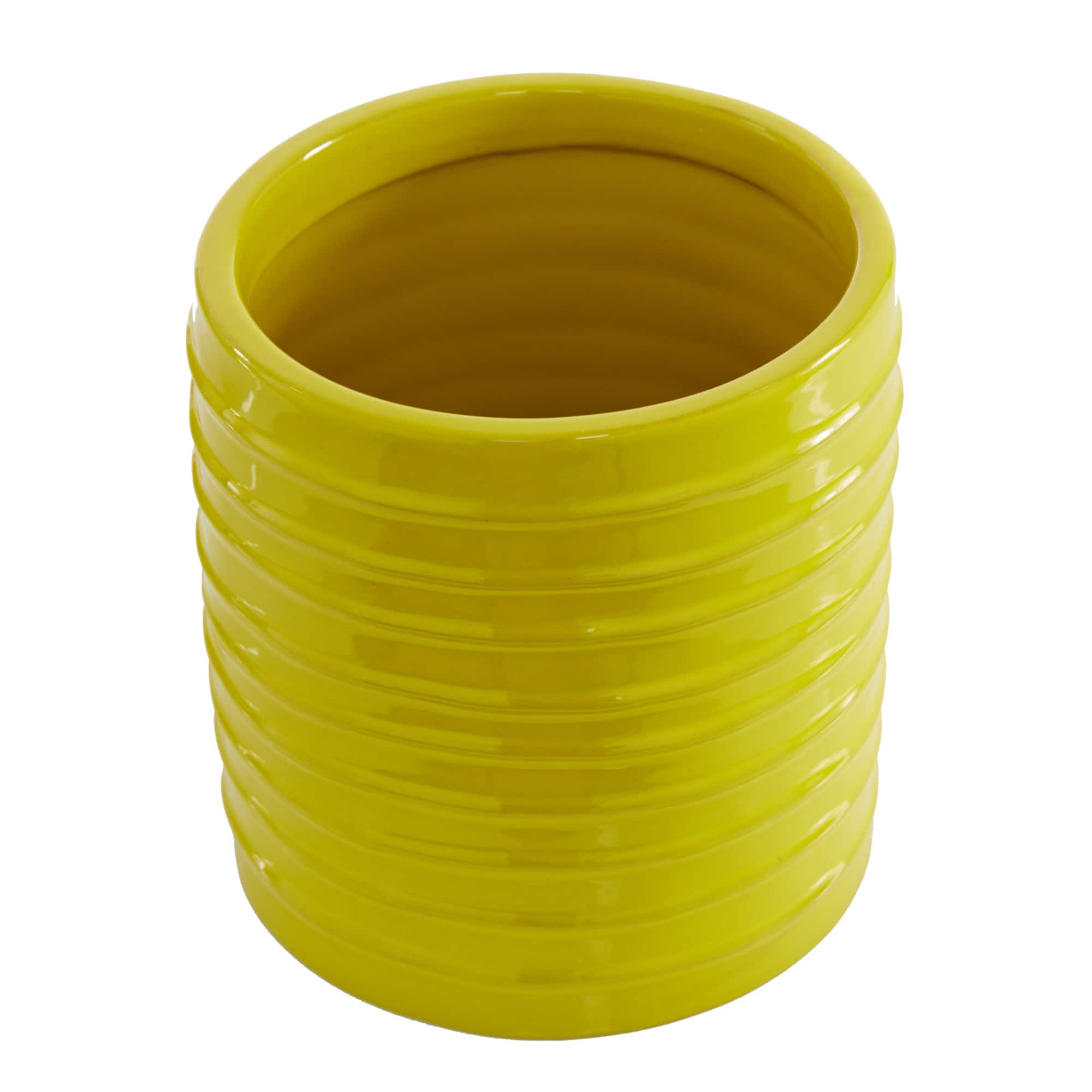 Yellow Ceramic Farmhouse Decorative Jar Set